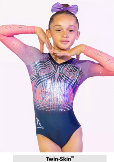 Milano - long sleeve leotard - Electronicacoral