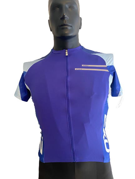 2XU - Maillot de cyclisme élite pour hommes MC1405A - Bleu royal