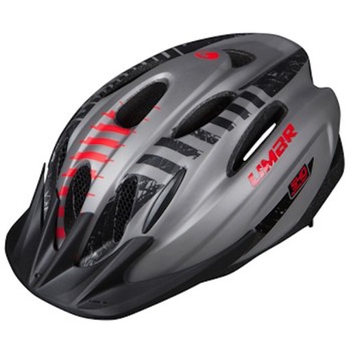 Limar - 540 Cycling helmet -Matt titanium black White