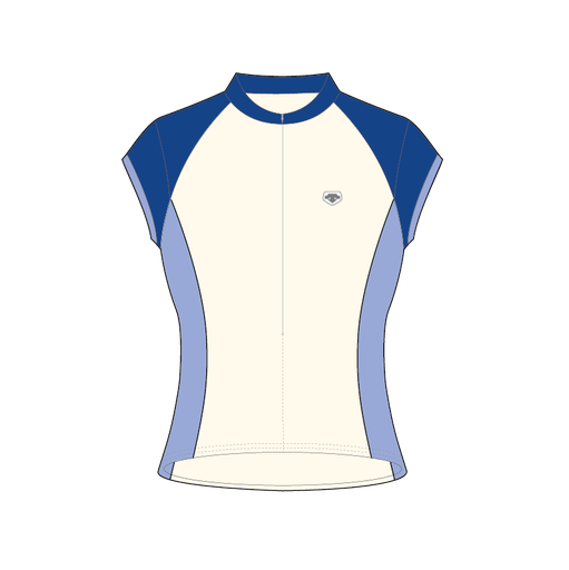 Parentini - Maillot de cyclisme pour femme - 13525 Slipstream Bleu cobalt Blanc White