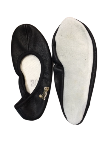 IWA - Dance slipper64 - Black with standard buffel sole Black
